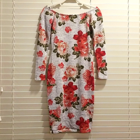 🌹Gray Rose Garden Dress - Picture 2 of 8